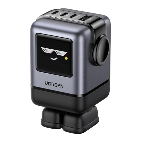 Cargador Ugreen X688 100W 3 Puertos USB-C y 1 Puerto USB-A Carga Rapida 45514B Negro
