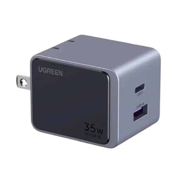 Cargador De Pared Ugreen X507 Nexode S 35W 1 Puerto USB-A y 1 Puerto USB-C Carga Rapida 45222 Gris